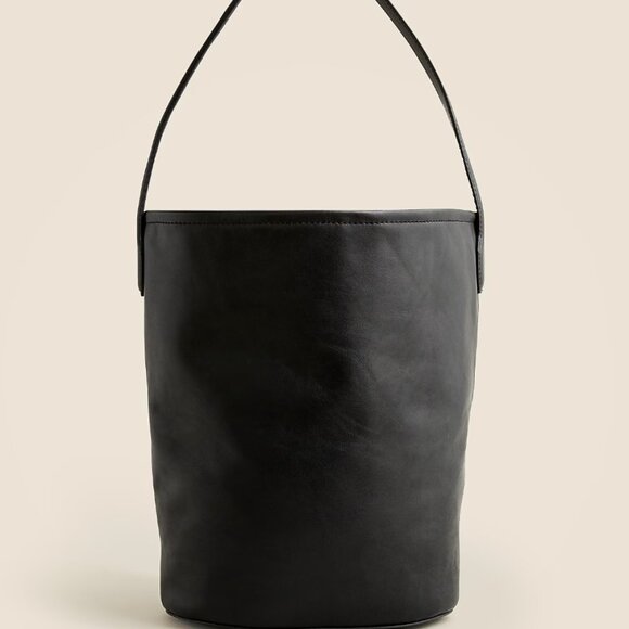 J.Crew Berkeley bucket bag in black leather - Picture 2 of 8